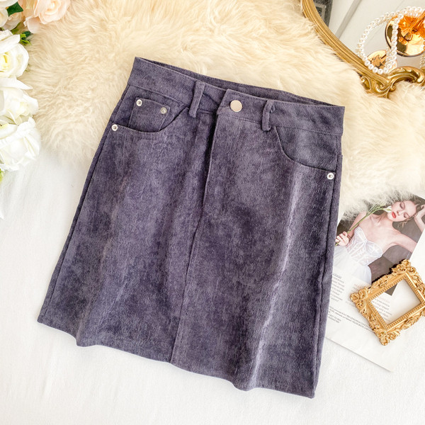 Fusta de dama cu talie inalta in mai multe culori