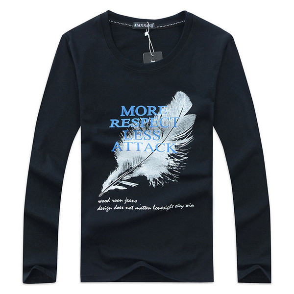 Casual ανδρική μπλούζα με εφαρμογή σε διάφορα χρώματα