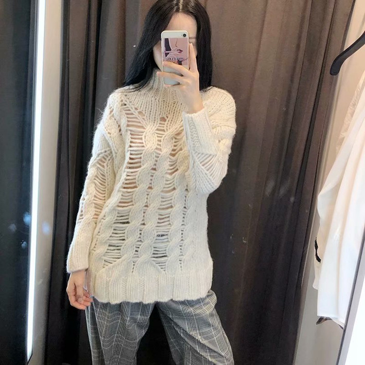 Γυναικείο casual πουλόβερ με κολάρο πόλο