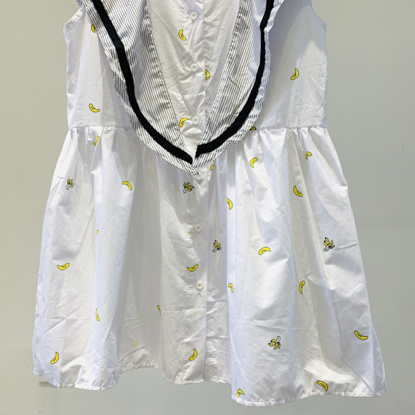 Γυναικείο μοντέρνο φόρεμα σε λευκό και μαύρο χρώμα