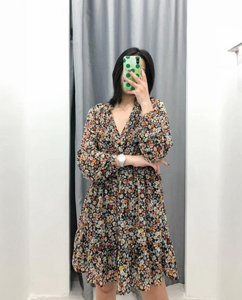 Rochie scurta dama cu decolteu adanc spitz - model croi