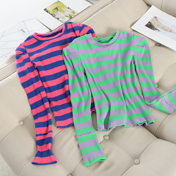 Bluză casual de damă în dungi, cu decolteu O