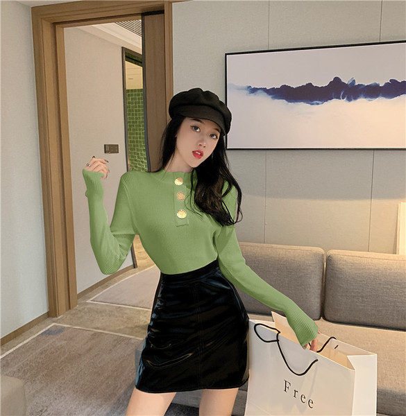 Bluză de damă modernă cu element metalic în patru culori