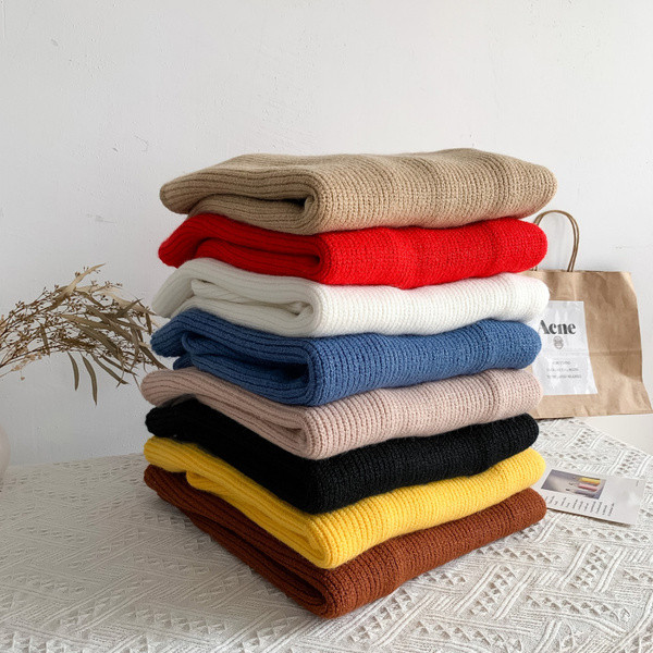 Pulover pentru bărbați moale cu guler semi-înalt - model larg