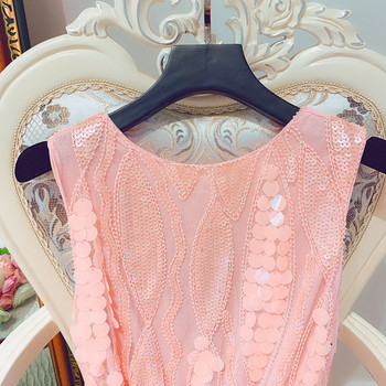 Stílusos női ruha flitterekkel, több színben