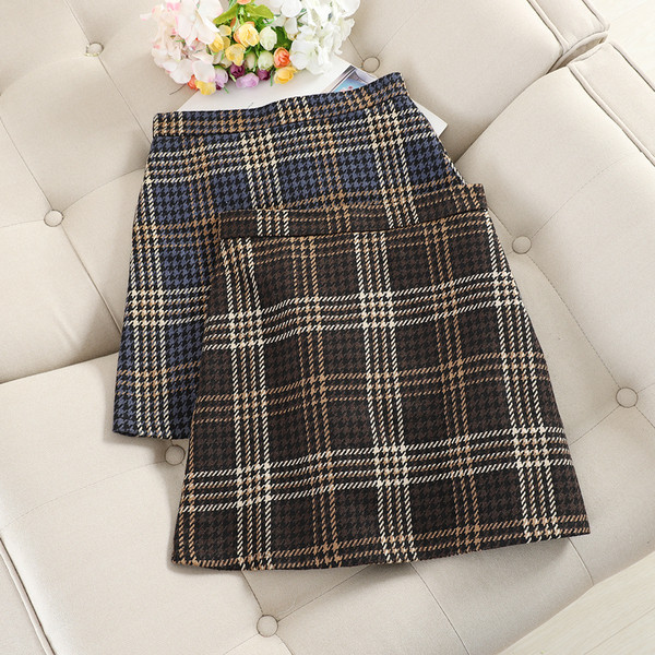 Fusta casual dama cu talie inalta si buzunar in trei culori