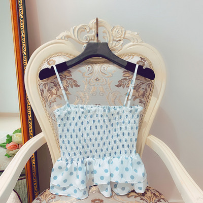 Maieu de dama - model scurt cu bretele subtiri