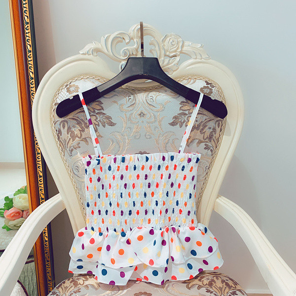 Maieu de dama - model scurt cu bretele subtiri