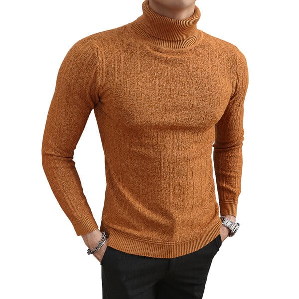 Bluza barbateasca moderna cu decolteu oval - model montat