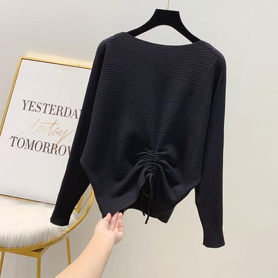 Pulover de dama cu decolteu rotund in mai multe culori