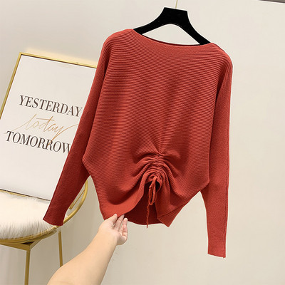 Pulover de dama cu decolteu rotund in mai multe culori