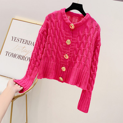 Cardigan dama tricotat cu nasturi in mai multe culori