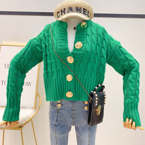 Cardigan dama tricotat cu nasturi in mai multe culori