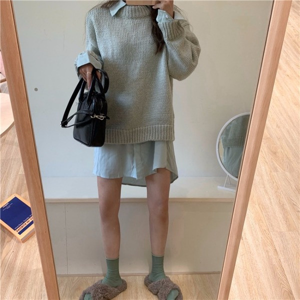 Pulover de dama - model simplu in gri