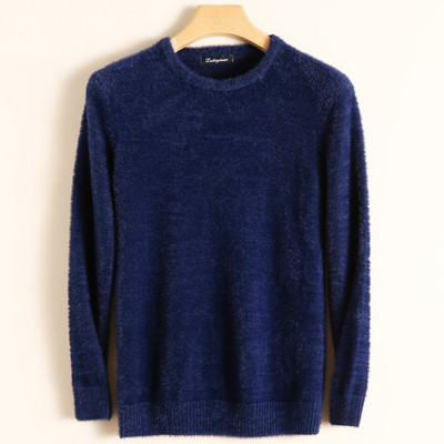 Pulover moale pentru bărbați cu decolteu oval