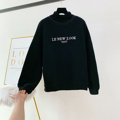 Bluză casual de damă cu guler polo și inscripție în mai multe culori