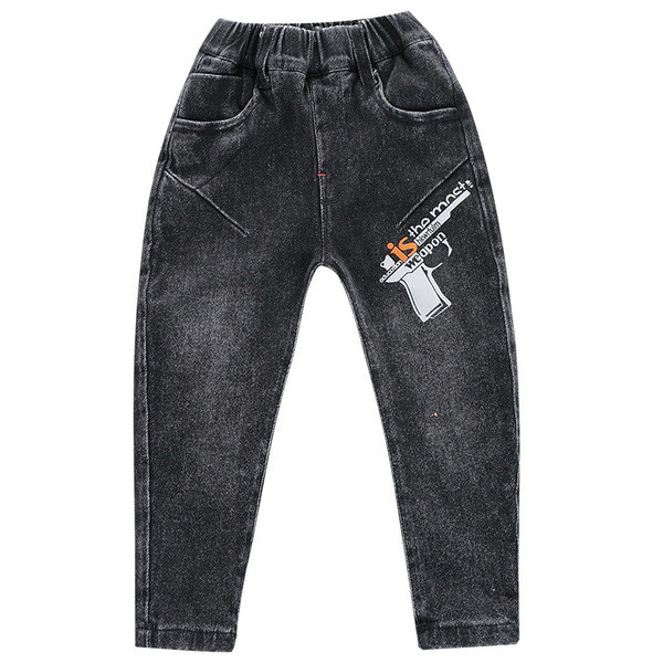 Model nou de blugi copii pentru baieti cu aplicatie in culoarea neagra