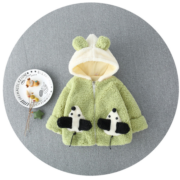 Hanorac modern pentru copii pentru baieti cu gluga si element 3D in verde, galben si portocaliu