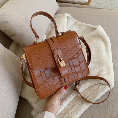 Geanta de dama moderna din piele cu manere lungi si scurte in mai multe culori