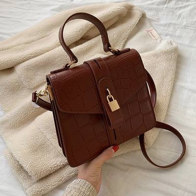 Geanta de dama moderna din piele cu manere lungi si scurte in mai multe culori