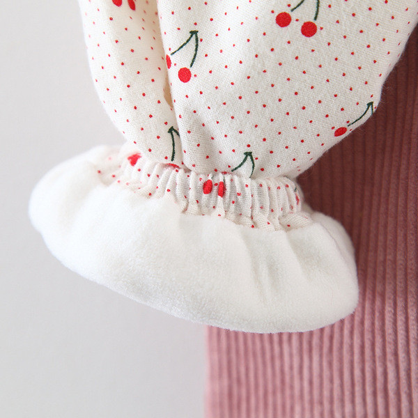 Set copii modern pentru fete in doua parti rochie + camasa