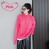 Pulover de dama lat cu guler inalt in trei culori - model curat