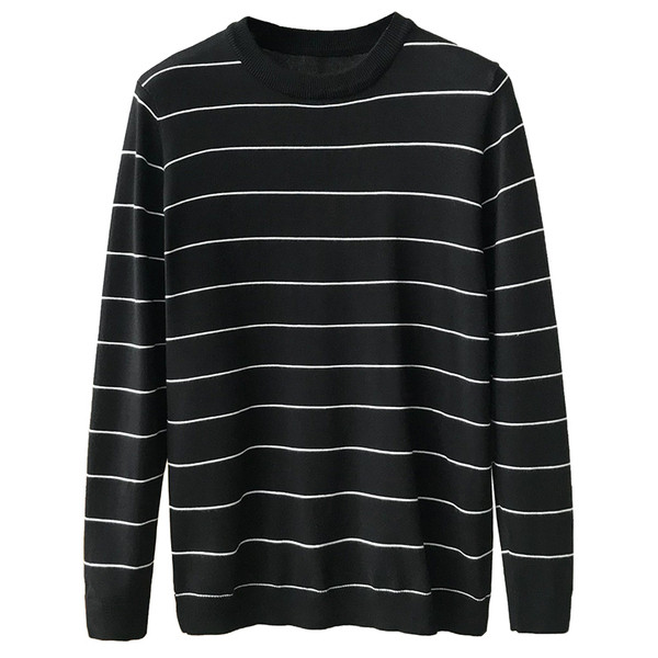 Bluză bărbătească cu dungi în negru, alb, gri și verde