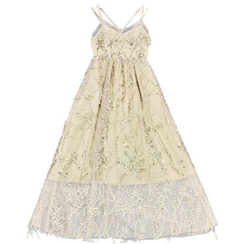 Rochie de dama cu bretele subtiri si paiete