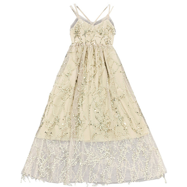 Rochie de dama cu bretele subtiri si paiete