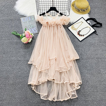 Rochie de dama cu tul model lung si lat