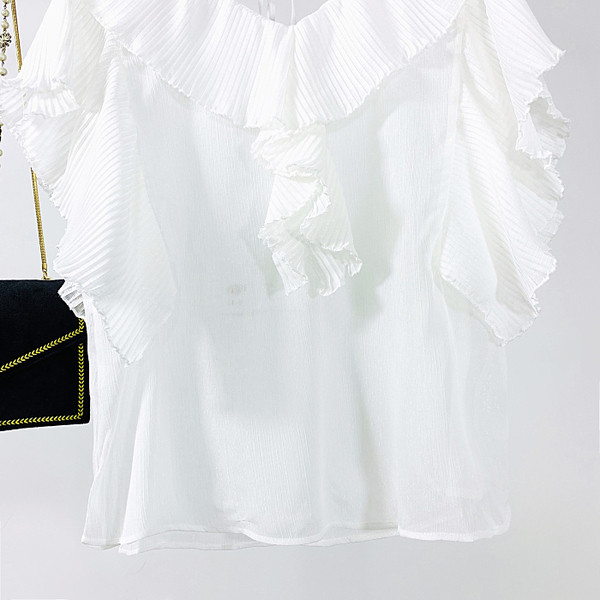 Bluză casual de damă cu decolteu spitz