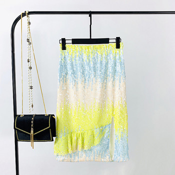 Fusta eleganta de dama cu paiete si crapata