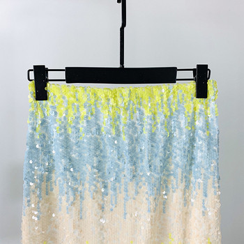 Fusta eleganta de dama cu paiete si crapata