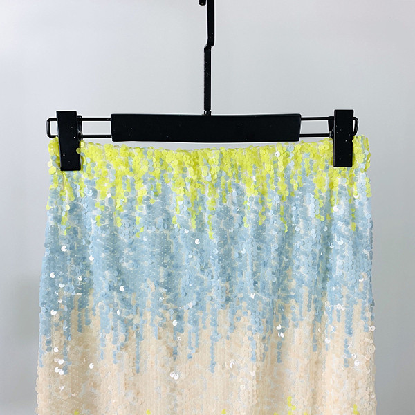 Fusta eleganta de dama cu paiete si crapata