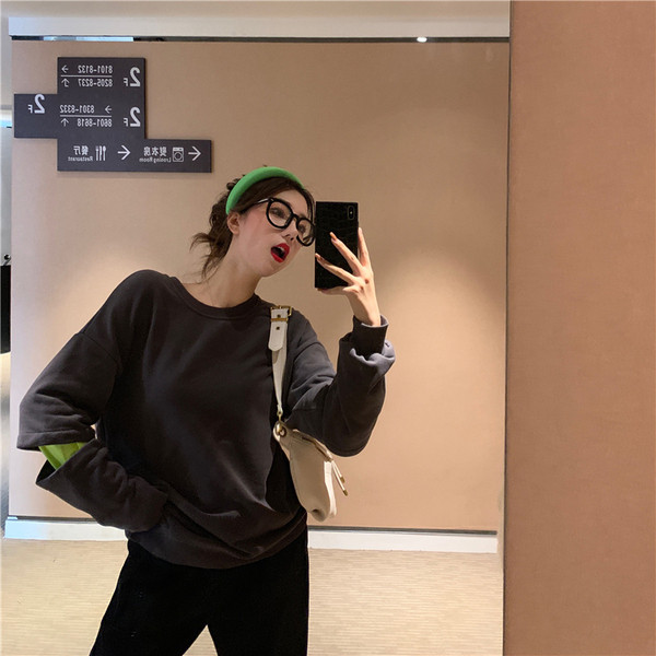 Széles sport-hétköznapi pulóver két színben