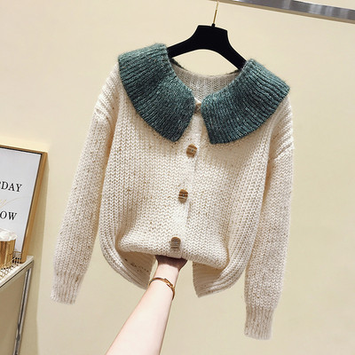 Női alkalmi mellény gombokkal és gallérral négy színben