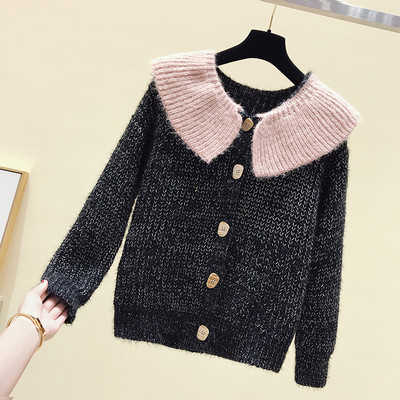 Női alkalmi mellény gombokkal és gallérral négy színben