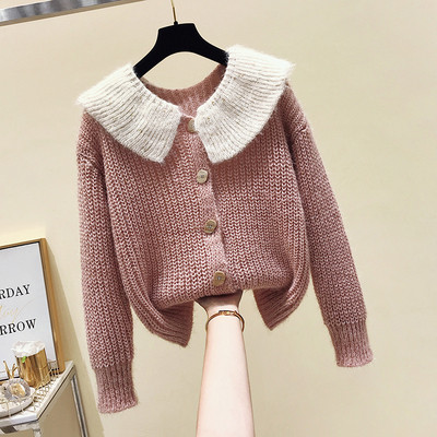 Női alkalmi mellény gombokkal és gallérral négy színben