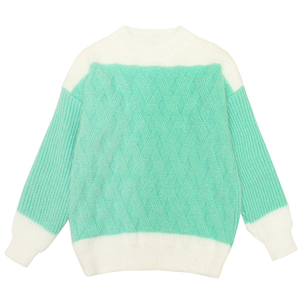 Pulover de damă modern cu mâneci lungi și decolteu oval în cinci culori