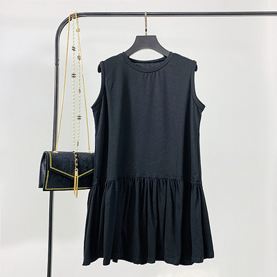 Maieu modern de damă, cu decolteu rotund, de culoare gri și negru