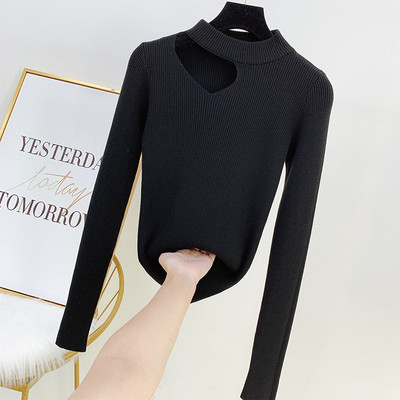 Modern női blúz több színben kivágott résszel