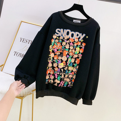 Modern női blúz rátéttel és kerek nyakkivágással, három színben