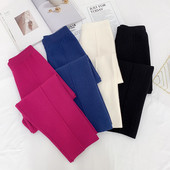 Модерен дамски панталон с висока талия в четири цвята