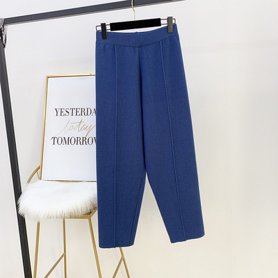 Модерен дамски панталон с висока талия в четири цвята