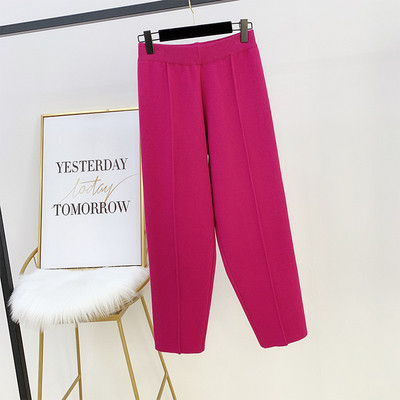 Модерен дамски панталон с висока талия в четири цвята