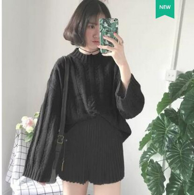 Pulover de dama cu decolteu rotund in mai multe culori