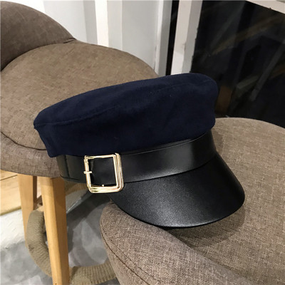 Palarie moderna de dama cu catarama in trei culori