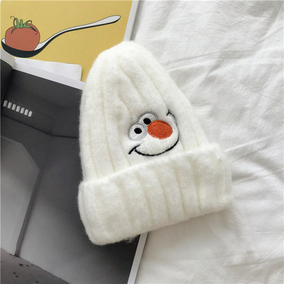 Palarie casual dama de iarna cu broderie in mai multe culori