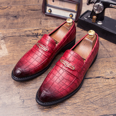 Елегантни мъжки обувки от еко кожа в три цвята
