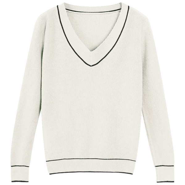 Bluză casual de damă cu decolteu în V în negru, alb, verde, albastru și bej